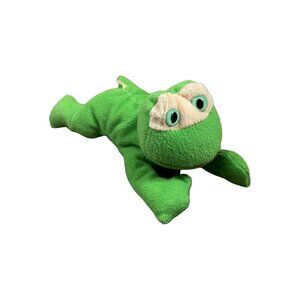 Frog Plush Toad Stuffed Animal Green Curto Toy Beanie Laying Amphibian Smiling